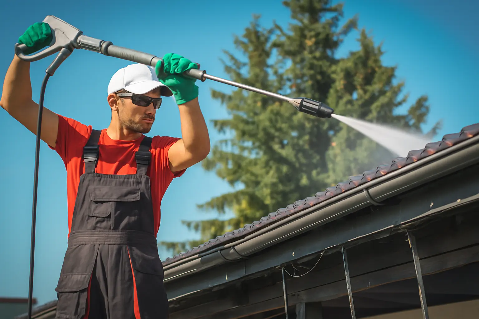 Professional roof coating application